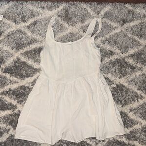 Pacsun White Drop Waist Romper